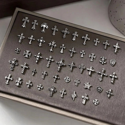 Nail Essentials Retro Small Cross Gothic Y2K Punk DIY Accessories - Nail Essentials - Elaimei - Mad Fly Essentials