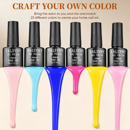 Nail Essentials Soak-off 28pc Gel Nail Polish Set - Nail Essentials - FAERIE CAT - Mad Fly Essentials