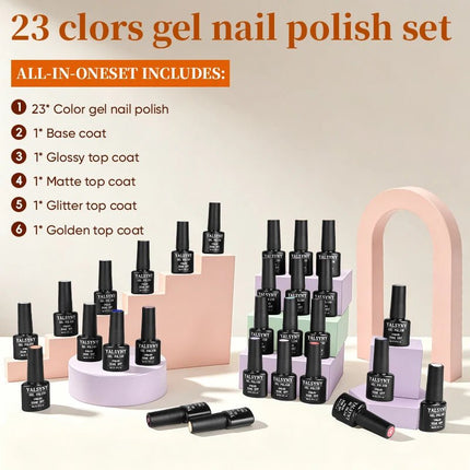 Nail Essentials Soak-off 28pc Gel Nail Polish Set - Nail Essentials - FAERIE CAT - Mad Fly Essentials