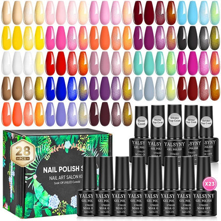 Nail Essentials Soak-off 28pc Gel Nail Polish Set - Nail Essentials - FAERIE CAT - Mad Fly Essentials