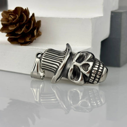 Necklace Men 316L Stainless Steel Skull Pendant Gothic Gift - Necklace - NABO - Mad Fly Essentials