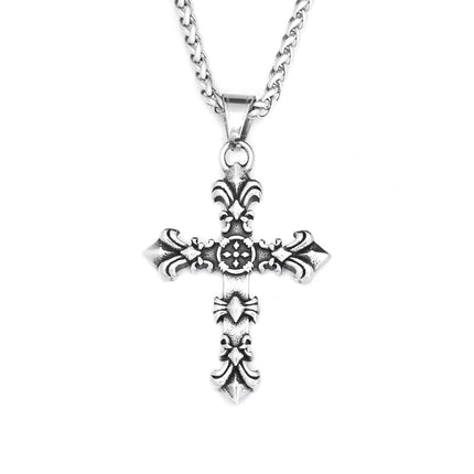 Necklace Men Stainless Cross Chain Pendant - Necklace - MeMolissa - Mad Fly Essentials