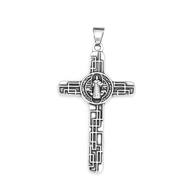 Necklace Men Stainless Cross Chain Pendant - Necklace - MeMolissa - Mad Fly Essentials