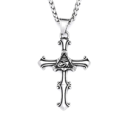 Necklace Men Stainless Cross Chain Pendant - Necklace - MeMolissa - Mad Fly Essentials