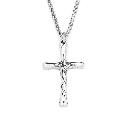 Necklace Men Stainless Cross Chain Pendant - Necklace - MeMolissa - Mad Fly Essentials