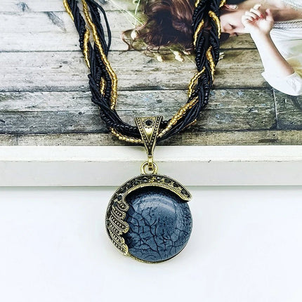 Necklace Women Bohemian Fashion Stone Peacock Necklace - Necklace - Boho Girl - Mad Fly Essentials