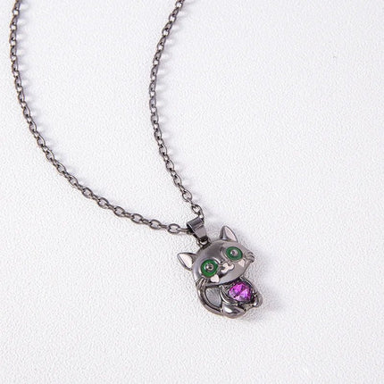 Necklace Women Love Crystal Cat Pendant Girl Gift - Necklace - LoveUFashion - Mad Fly Essentials