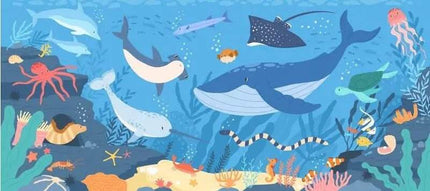 Nordic 3D Sea Animal Cartoon Mural Wallpaper - Wallpaper - Beibehang - Mad Fly Essentials