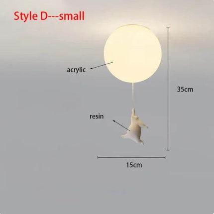 Nordic Cartoon Polar Bear LED Pendant Lamp - Mad Fly Essentials