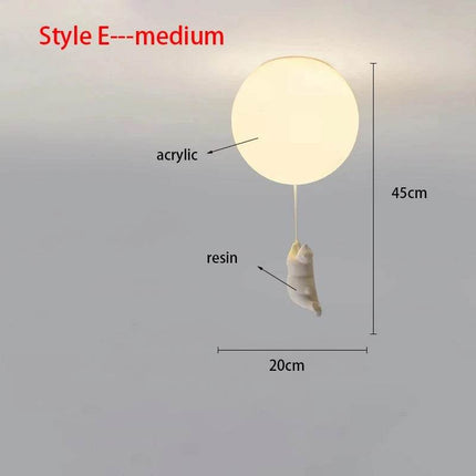 Nordic Cartoon Polar Bear LED Pendant Light - LED Pendant Light - Yitemas - Mad Fly Essentials