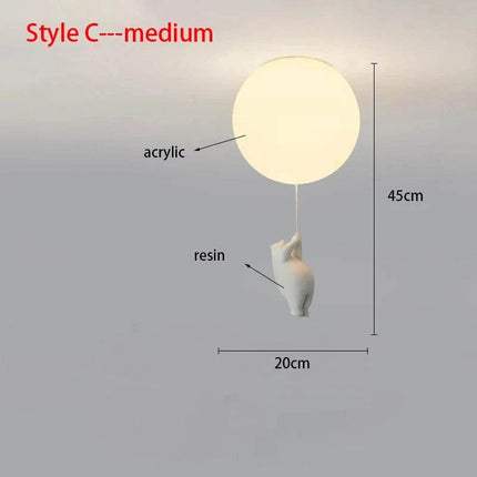 Nordic Cartoon Polar Bear LED Pendant Light - LED Pendant Light - Yitemas - Mad Fly Essentials