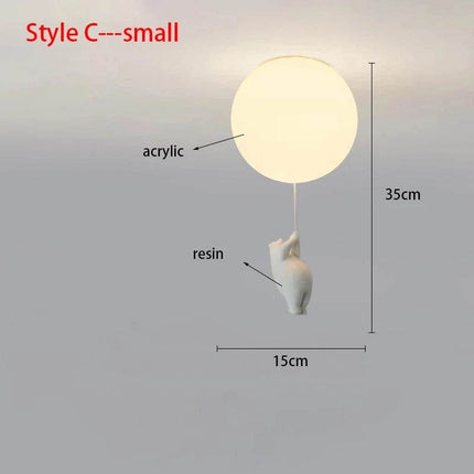 Nordic Cartoon Polar Bear LED Pendant Light - LED Pendant Light - Yitemas - Mad Fly Essentials
