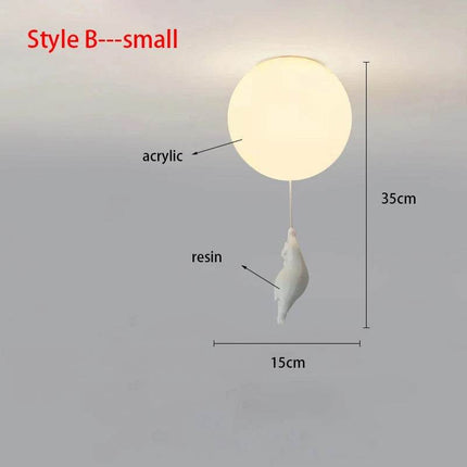 Nordic Cartoon Polar Bear LED Pendant Light - LED Pendant Light - Yitemas - Mad Fly Essentials
