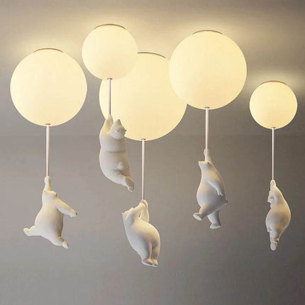 Nordic Cartoon Polar Bear LED Pendant Light - LED Pendant Light - Yitemas - Mad Fly Essentials