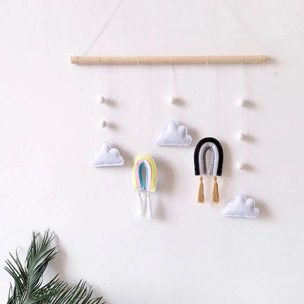 Nordic Cloud Macrame Rainbow Wall Nursery Decor - Nursery Decor - Nursery Ready - Mad Fly Essentials