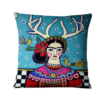 Nordic Home Oil Painting Throw Pillow - Throw Pillow - Reachshore - Mad Fly Essentials