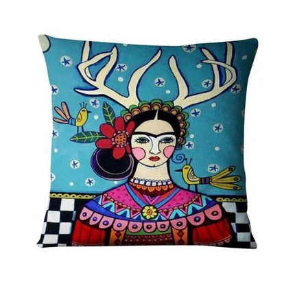 Nordic Home Oil Painting Throw Pillow - Throw Pillow - Reachshore - Mad Fly Essentials