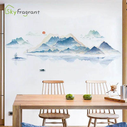 Nordic Landscape Painting 3D Wall Sticker - 3D Wall Sticker - Sky Fragrant - Mad Fly Essentials