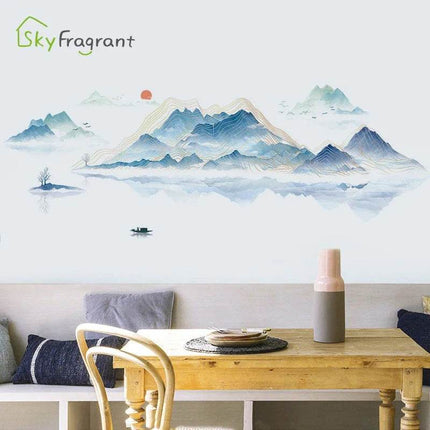 Nordic Landscape Painting 3D Wall Sticker - 3D Wall Sticker - Sky Fragrant - Mad Fly Essentials