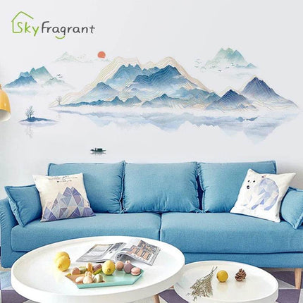 Nordic Landscape Painting 3D Wall Sticker - 3D Wall Sticker - Sky Fragrant - Mad Fly Essentials