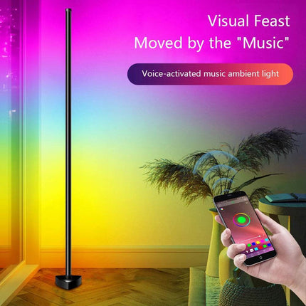 Nordic LED RGBIC Dimmable Floor Lamp - Floor Lamp - Elephantech - Mad Fly Essentials