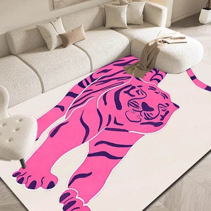 Nordic Leopard Cat Animal Living Area Rug - Area Rug - Facaishu - Mad Fly Essentials