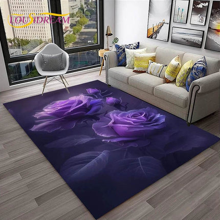 Nordic Love Floral Daisy Area Rug - Area Rug - LOUSIDREAM - Mad Fly Essentials