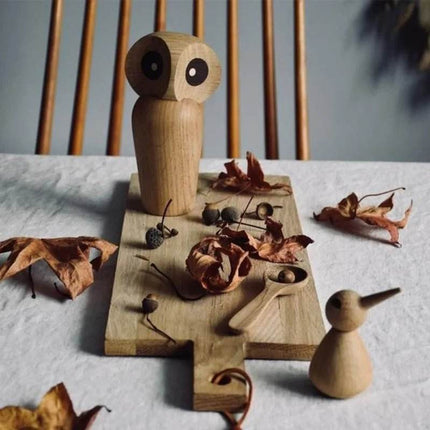 Nordic Modern Wooden Owl Figurine - Figurine - Nordic Creations - Mad Fly Essentials