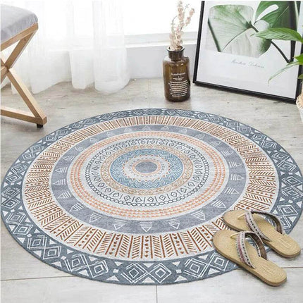 Nordic Round Bedroom Retro Area Rug - Area Rug - Essential Rugs - Mad Fly Essentials
