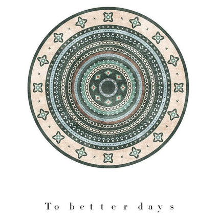 Nordic Round Bedroom Retro Area Rug - Area Rug - Essential Rugs - Mad Fly Essentials
