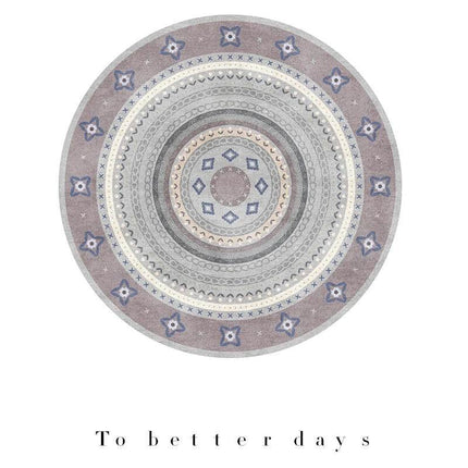 Nordic Round Bedroom Retro Area Rug - Area Rug - Essential Rugs - Mad Fly Essentials