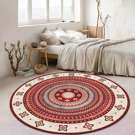 Nordic Round Bedroom Retro Area Rug - Area Rug - Essential Rugs - Mad Fly Essentials