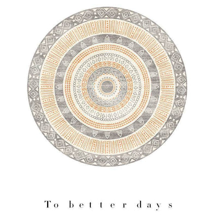 Nordic Round Bedroom Retro Area Rug - Area Rug - Essential Rugs - Mad Fly Essentials