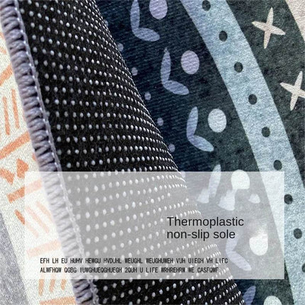 Nordic Round Bedroom Retro Area Rug - Area Rug - Essential Rugs - Mad Fly Essentials