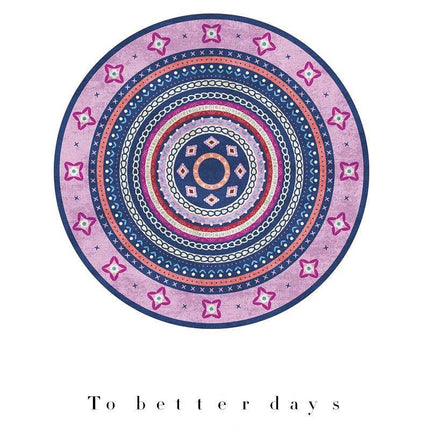 Nordic Round Bedroom Retro Area Rug - Area Rug - Essential Rugs - Mad Fly Essentials