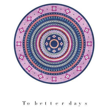 Nordic Round Bedroom Retro Area Rug - Area Rug - Essential Rugs - Mad Fly Essentials
