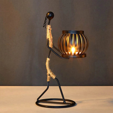 Nordic Rustic Candle Holder Figurine - Figurine - Candelero - Mad Fly Essentials