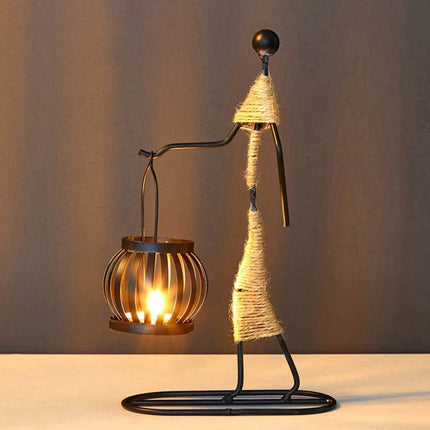 Nordic Rustic Candle Holder Figurine - Figurine - Candelero - Mad Fly Essentials