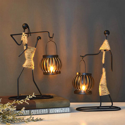 Nordic Rustic Candle Holder Figurine - Figurine - Candelero - Mad Fly Essentials