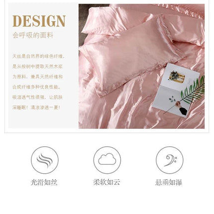 Nordic Style Rayon Solid Duvet Bedding Sets - Mad Fly Essentials