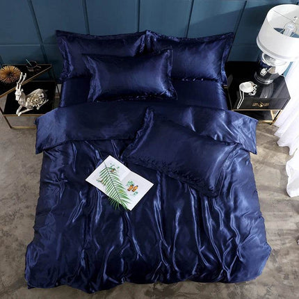 Nordic Style Rayon Solid Duvet Bedding Sets - Mad Fly Essentials