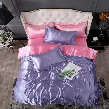 Nordic Style Rayon Solid Duvet Bedding Sets - Mad Fly Essentials