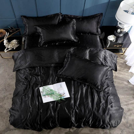 Nordic Style Rayon Solid Bedding Duvet Set - Duvet Set - Nordic Creations - Mad Fly Essentials