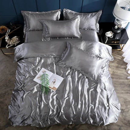 Nordic Style Rayon Solid Bedding Duvet Set - Duvet Set - Nordic Creations - Mad Fly Essentials