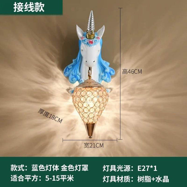 Nordic Unicorn Resin Lamp LED Wall Sconce - LED Wall Sconce - Nordic Creations - Mad Fly Essentials