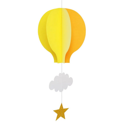 Nursery Decor 3D Paper Hot Air Balloon Hanging Wall Decor Nursery Decor Nursery Ready Mad Fly Essentials