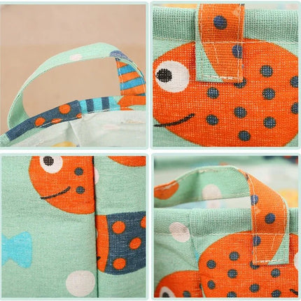 Nursery Decor Foldable Laundry Basket Cartoon Hamper - Nursery Decor - KINGONEDOM - Mad Fly Essentials