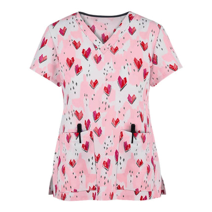 Nursing Scrub Women Animal Sea-Horse Clinic Uniform Scrubs - Nursing Scrub - Hennar - Mad Fly Essentials