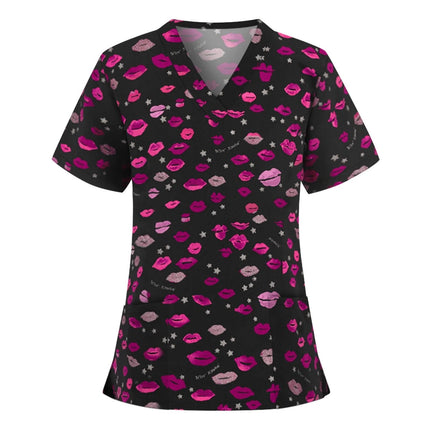 Nursing Scrub Women Animal Sea-Horse Clinic Uniform Scrubs - Nursing Scrub - Hennar - Mad Fly Essentials