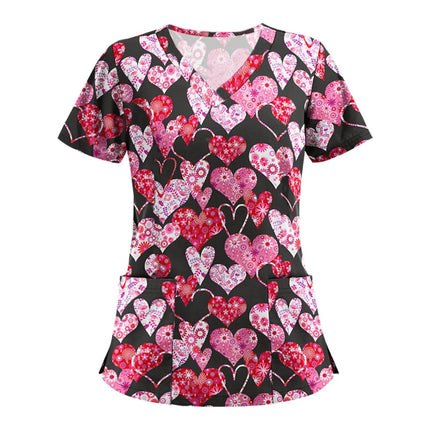 Nursing Scrub Women Animal Sea-Horse Clinic Uniform Scrubs - Nursing Scrub - Hennar - Mad Fly Essentials